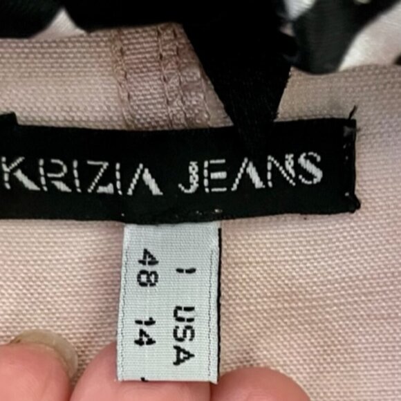 KRIZIA Designer Tailored Sheath Shirt Dress Pink Lace Collar Short Sleeve Sz 14 - Picture 14 of 16